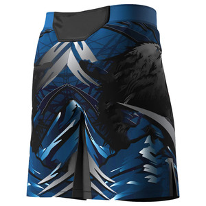 Shorts de boxe légers et durables en polyester/coton pour hommes – Équipement de combat, entraînement, tenue de gym, séchage rapide, extensible - Product Image 2