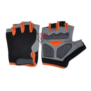 Gants de cyclisme demi-doigts respirants et antidérapants pour hommes, gants de vélo pour sports de plein air, en tissu polyester - Product Image 2