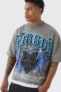 Camiseta Oversize de Algodón Pesado para Hombre, Estilo Urbano Holgado con Hombros Caídos, Moda de Verano - Product Image 4