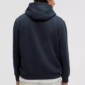 Sudadera con Capucha Extra Grande para Hombre, de Felpa, Color Sólido, Corte Regular Informal, para Otoño, 100% Algodón - Product Image 3