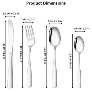 Ensemble de couverts indiens en acier inoxydable, écologiques et durables, pour service de table, célébrations, repas quotidiens, vente en gros - Product Image 3