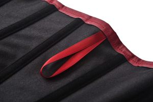 Corset Bustier Reducteur de Taille pour Femme en Cuir Véritable Rouge, Sans Bretelles, avec Fermeture Éclair Frontale - Product Image 6