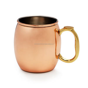 Taza Moscow Mule de Cobre Liso, Libre de BPA, Diseño Vintage, 16 oz, Ecológica - Product Image 2