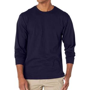 T-shirt à manches longues en coton épais pour hommes, durable, respirant, streetwear décontracté, fabricant OEM - Product Image 3