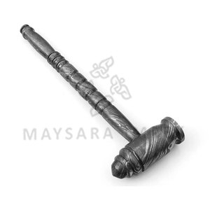 Marteau à clous artisanal en acier Damas, qualité industrielle, robuste, pour mécanicien, multi-usages, haute qualité, pour forgeage - Product Image 2