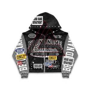 Plus Size Heavyweight Men's Tracksuit Custom Logo Print Acid Wash Zip up Hoodie and <b>Sweatpants</b> <b>Set</b> for Men Training Tracksuit - Product Image 4
