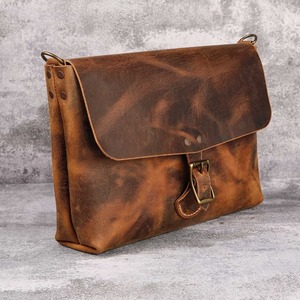 Premium Quality Genuine Leather Messenger Bag for Men <b>Laptop</b> Office Work Business Travel Shoulder Satchel For Sale - Product Image 3
