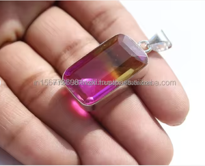 Hermoso colgante de ametrino, joyería curativa de Plata de Ley 925, piedra facetada, colgante hecho a mano, joyería de diseñador, regalo de aniversario - Product Image 1