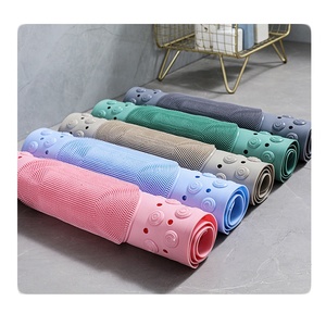 Modern PVC Non-slip Shower <b>Mat</b> <b>Waterproof</b> Extra Long Foot Cleaning Massage Vinyl Flooring Wear Resistant and Anti-Slip - Product Image 2