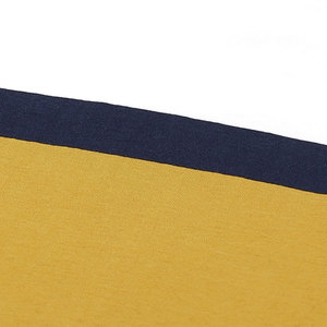 T-shirt à manches longues pour homme, col rond, tricoté, décontracté, avec blocs de couleur, bordure contrastante, coupe classique, design uni, polyester/coton, séchage rapide - Product Image 4
