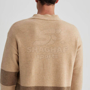 Cardigan pour hommes, léger, en tricot doux, tenue quotidienne chaude, confortable à porter, tenue décontractée simple - Product Image 4