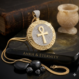 925 <b>Silver</b> Iced Out Egyptian ANKH CROSS Lab Grown Diamond Pendant for Birthday & Engagement Gift VVS <b>Charms</b> gifts for him - Product Image 6