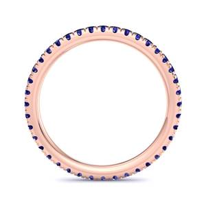 Exquisito anillo de compromiso de lujo con zafiro azul rosa de talla brillante redonda certificado por IGI en un marco floral hecho a mano. - Product Image 2