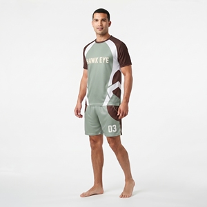 Custom Sublimation Crew Neck Soccer Jersey 100% Polyester Short Sleeve <b>Top</b> And Short Set For <b>Men</b> - Product Image 4