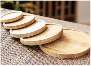 Ensemble de sous-verres ronds en bambou avec support en bois, sous-verres naturels écologiques, protection de table, décoration pour la maison et la cuisine - Product Image 2