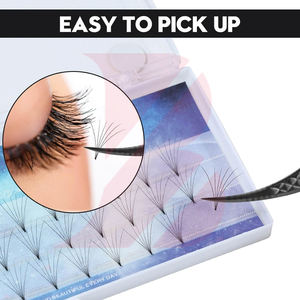 Pinzas de Volumen con Punta de Fibra Curvada de 90 Grados para Extensiones de Pestañas, Pinzas de Precisión con Punta de Micro Rejilla para Uso en Salón - Product Image 6