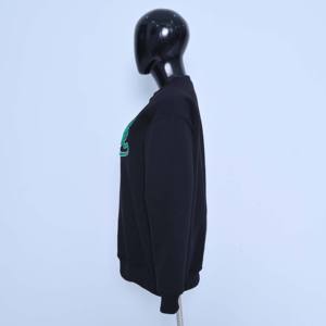 Custom printed graphic <b>black</b> sweatshirt oversized streetwear crewneck pullover high quality cotton <b>fleece</b> apparel wholesale - Product Image 5