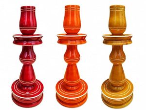 Handcrafted Wooden Pillar Candle Holder <b>Decorative</b> Tabletop Candle Stand Rustic Home Decor <b>Accent</b> - Product Image 4