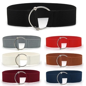 Wide Elastic Waist <b>Corset</b> Belt Women Horse Bit Belt Adjustable Equestrian Elastic Belt With Surcingle Buckle - Product Image 3