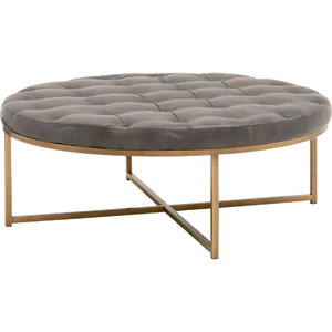 Latest New Best Modern Design New Indian Patchwork <b>Pouf</b> Ottoman <b>Blue</b> Patchwork Round <b>Pouf</b> Floor Seating - Product Image 3