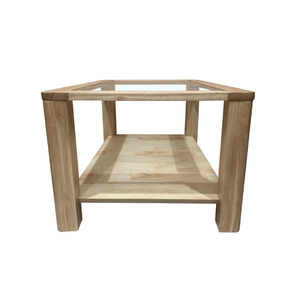 Table basse ovale double couche contemporaine en verre, idéale pour salon, extérieur, appartement, mobilier de maison - Product Image 3