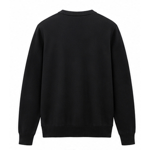 เสื้อสเวตเชิ้ตคอกลมผ้าฝ้าย 100% พิมพ์โลโก้ตามสั่ง ทรงโอเวอร์ไซส์ แขนยาว ผ้าฟลีซ ย้อมสีพื้น สไตล์สตรีทแวร์ สำหรับฤดูใบไม้ร่วง จำหน่ายส่ง - Product Image 4