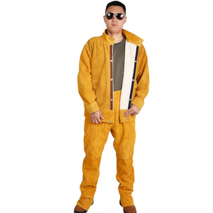 Traje de Soldadura de Cuero Vacuno de Alta Calidad, Resistente a la Abrasión, Ropa de Trabajo Industrial de Seguridad contra Incendios, Protección Contra Vapores - Product Image 1