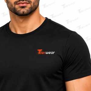 T-shirt de sport de gym pour hommes de qualité en gros 100% coton léger personnalisé coupe ajustée à manches courtes pour la musculation et la course à pied - Product Image 5