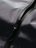 Veste softshell grise pour homme, col montant, fermeture éclair, poches, imperméable, coupe-vent, respirante, vêtements d'extérieur, coupe classique, toutes saisons
