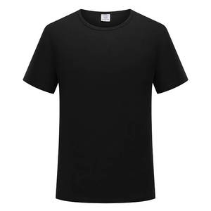 T-shirt en coton jaune personnalisé avec logo, manches courtes, col rond, coupe classique, décontracté, respirant, tissu jersey, couleur unie - Product Image 6