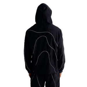 เสื้อแจ็คเก็ตกันลมแบบเปลี่ยนสีได้เมื่อโดนลม พร้อมแถบสะท้อนแสงและเส้นไฮไลท์แบบร้อนตัวได้ ชุดวอร์มแบบมองเห็นได้ชัดเจน - Product Image 6