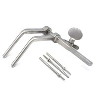 Kit d'instruments chirurgicaux manuels en acier inoxydable pour distracteur cervical Caspar, avec vis et broches, pour neurochirurgie, orthopédie et gynécologie, certifié CE