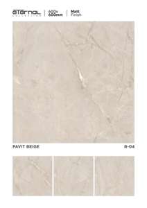 Suelo de porcelana mate contemporáneo con diseño tallado de 60x60 cm, que presenta un relieve superficial subtil y una claridad de diseño que se integra con el entorno. - Product Image 3