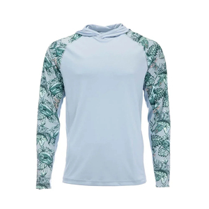 2026 OEM <b>Lightweight</b> UPF 50+ Custom Logo Sublimation Long Sleeve Fishing Hoodie for Men Quick Dry Breathable 100% Polyester - Product Image 4