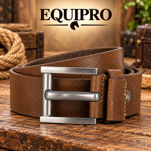 Ceinture en cuir de vachette véritable texturé noir Equipro, boucle carrée en alliage, imprimé animal, largeur 3,5 cm, durable, décontractée, modèle personnalisable - Product Image 2