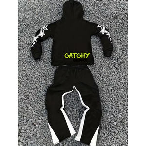 ชุดวอร์มพิมพ์ลายคุณภาพสูง ระบายอากาศได้ดี เสื้อฮู้ดดี้ กางเกงจ็อกเกอร์ สไตล์สตรีท - Product Image 6