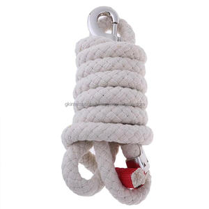 Durable Lightweight 14mm Thickening <b>horse</b> <b>leading</b> <b>rope</b> with solid alloy snap buckle cotton lead <b>rope</b> for <b>horses</b> - Product Image 4