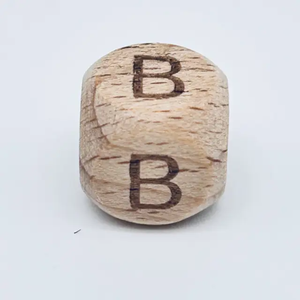 Wholesale Customized Logo Unfinished <b>Dice</b> Stocks Wooden Crafts Letter Beads Wooden DIY Alphabet Beads - Product Image 3