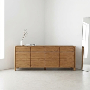 Buffet moderne en teck de qualité commerciale, meuble de rangement pour projets hôteliers B2B - Product Image 2
