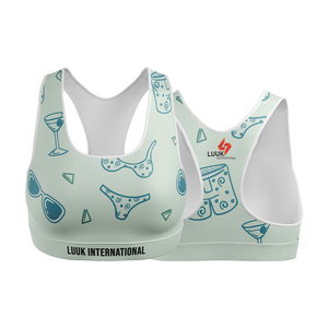 Latest 2026 Women's Racerback Sports <b>Bra</b> Custom Manufacturer Breathable <b>Stretch</b> Performance Wear Wholesale Supply Premium Wear - Product Image 3