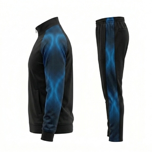 Conjunto Deportivo Personalizado para Hombre con Mangas con Estampado por Sublimación y Opción de Logotipo Personalizado - Product Image 3
