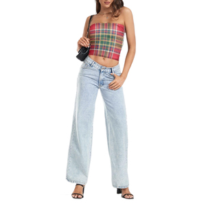 Premium Quality <b>Red</b> Sublimation Tube <b>Top</b> <b>Crop</b> Strapless Holiday Fashion Christmas Party Outfit for Women wholesale rate - Product Image 1