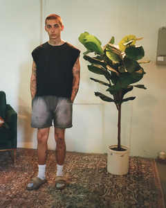 กางเกงขาสั้นผ้าฝ้ายฟอกสีหลายสีสำหรับผู้ชายวินเทจเป็นมิตรกับสิ่งแวดล้อมแนวสตรีทแวร์ผ้าฝ้าย100% กันยับ - Product Image 5