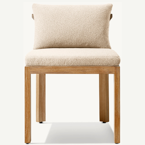 เฟอร์นิเจอร์ลดราคา ผลิตจากไม้สักที่เป็นมิตรกับสิ่งแวดล้อม เก้าอี้ไม่มีที่วางแขนสำหรับใช้งานกลางแจ้ง ทนทานและคุณภาพดี - Product Image 1