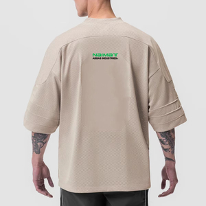 Camiseta Blanca de Manga Corta con Cuello en V para Hombre, Estilo Urbano, Tejido Transpirable, con Estampado de Letras en la Parte Delantera, Talla L, de Naimat Abbas Industries - Product Image 6