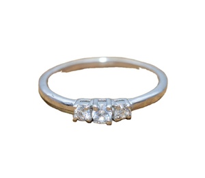 ARTS JEWELS Zircon blanc serti pavé, plaqué or rose fantaisie, argent sterling 925, certifié par un tiers, tendance, élégant, fait main - Product Image 1