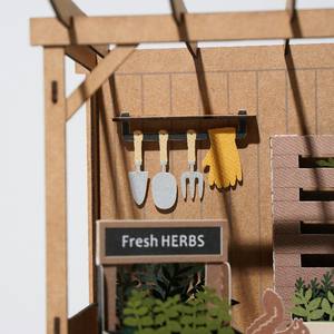 [4R] Offre Spéciale Mazon herbes hangar 3D papier modèle artisanat maison de poupée éducatif bricolage jouet écologique exercice cérébral - Product Image 3