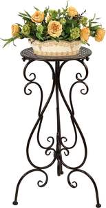 Support de plante en fer décoratif fiable pour intérieur et extérieur, adapté à une utilisation polyvalente dans les maisons, les bureaux et les espaces de jardin. - Product Image 6