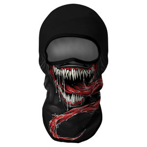 Masque facial thermique personnalisé à motif crâne de moto imprimé par transfert thermique, cagoule professionnelle respirante, coupe-vent, protection solaire, ski - Product Image 2