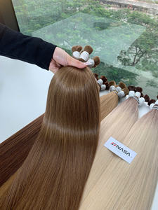 Extensions de cheveux vierges humains vietnamiens en vrac avec des extrémités super doublement tirées, couleur brun chaud chez Nasa Hair Company - Product Image 2